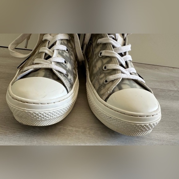 Dior-B23 High-Top Sneaker White And Black Dior Oblique Canvas Sz 40 us 7 - Picture 8 of 13